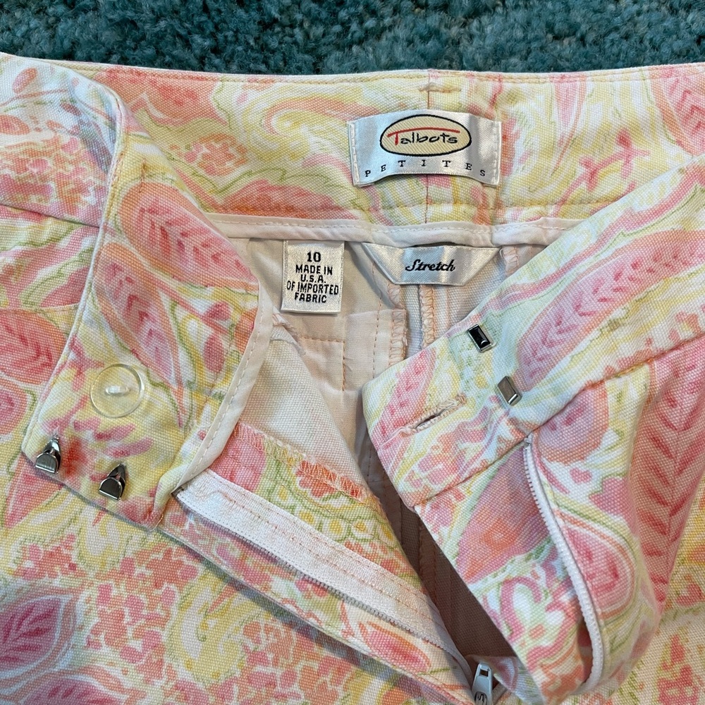 Talbots Capri Pattern Pants - Picture 4 of 4